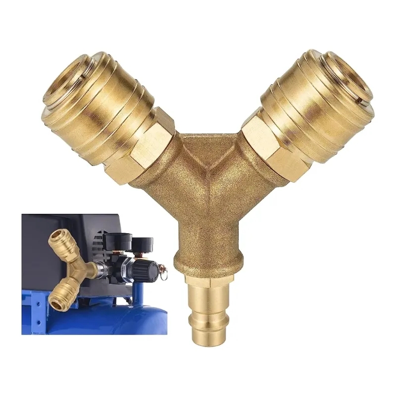 Compression Fitting Brass - Distributeur d'air comprimé amélioré 2 voies