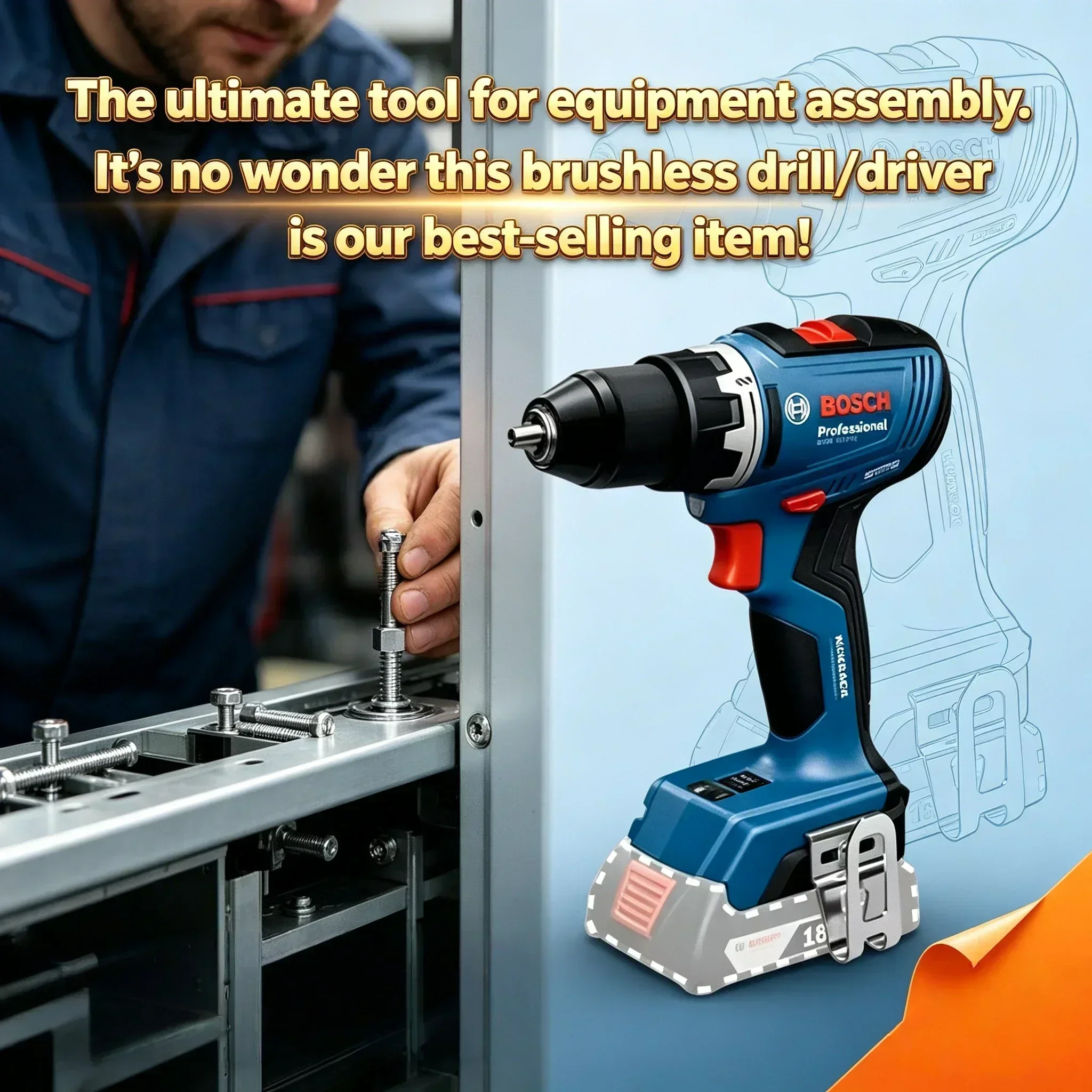 Bosch Drill Gsb 18V - Perceuse sans fil professionnelle BOSCH GSR
