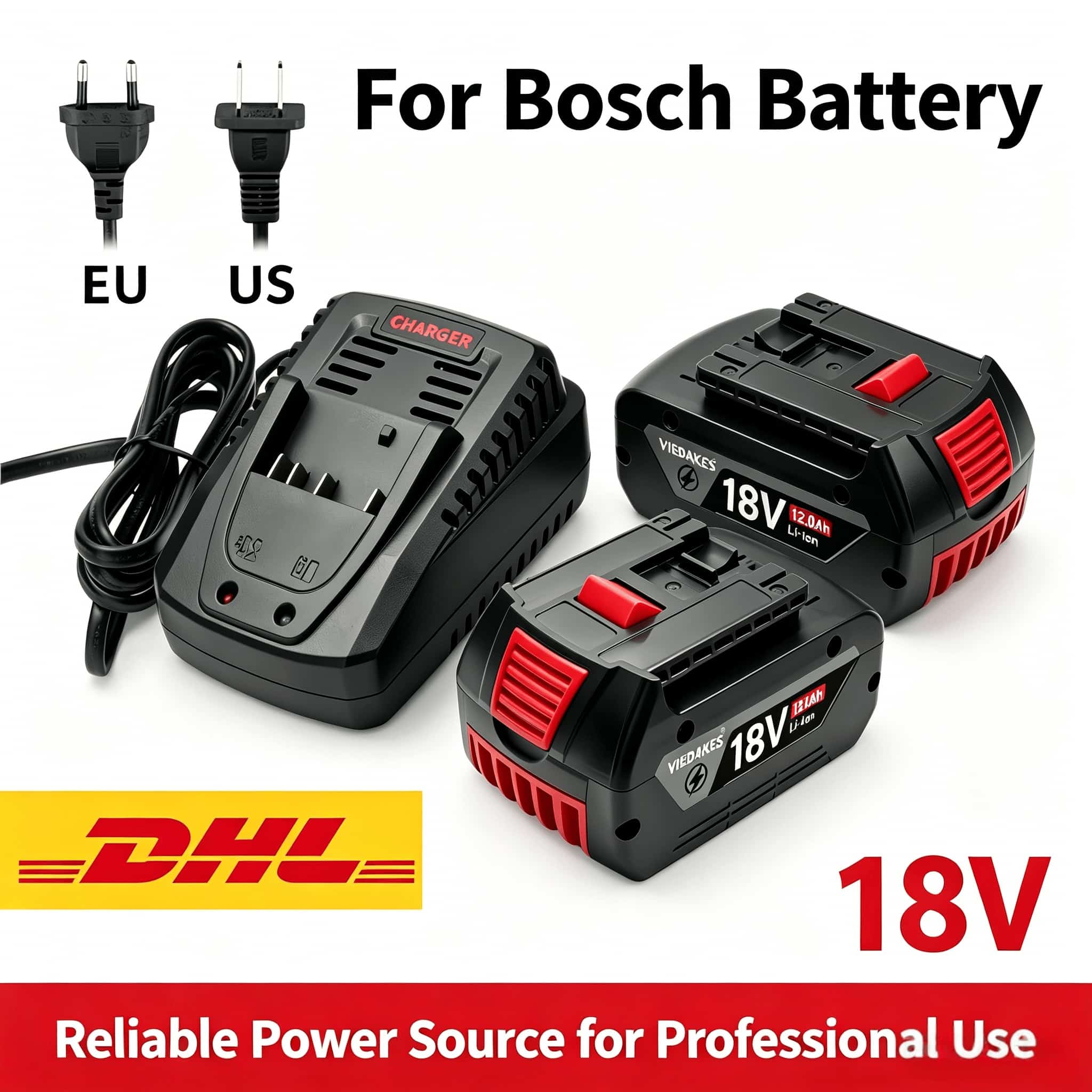 Bosch Drill Gsb 18V - Batterie de remplacement pour perceuse électrique