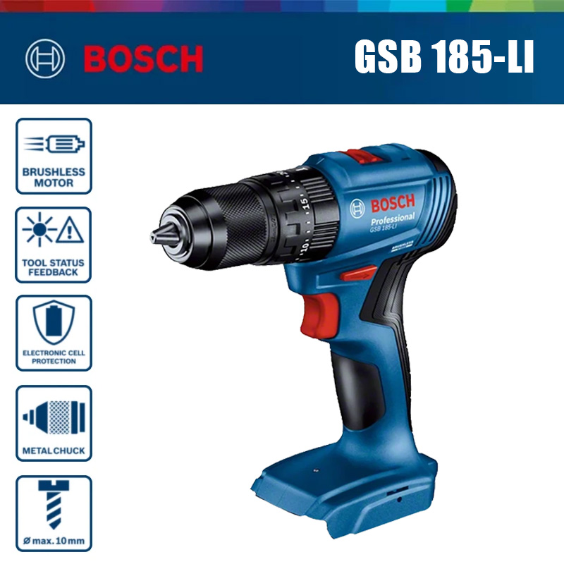 Bosch Drill Gsb 18V - Perceuse à percussion sans fil Bosch