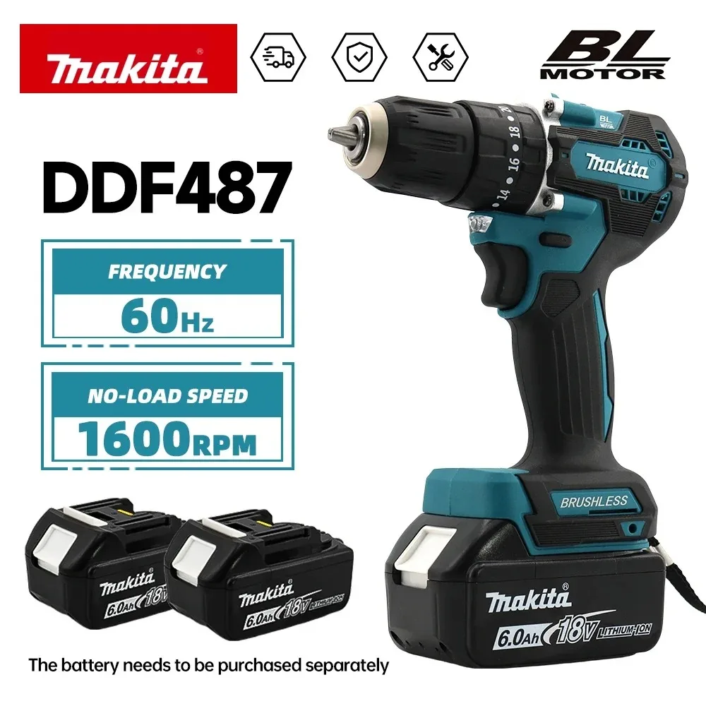 Makita Drill Ddf484 - Makita DDF487 Perceuse à percussion sans