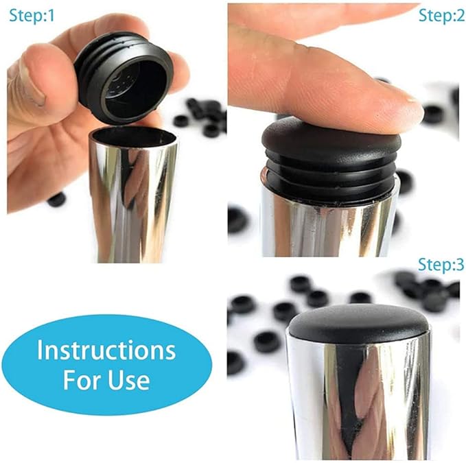8 embouts ronds noirs en plast - Plastic Pipe Clip avis et prix